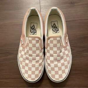 Pink Checkered Vans
